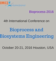 4th International conference on Bioprocess and Biosystems Engineering during 2016 October, 20-21 at Houston, US