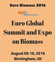 Euro Biomass 2016, Euro Global Summit and Expo on Biomass held during 2016 August 08-10, at Birmingham, UK