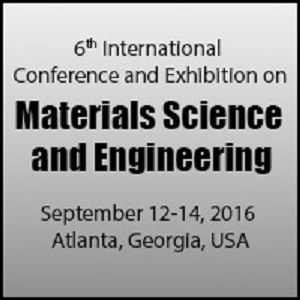 6th International Conference and Exhibition on Materials Science and Engineering during September 12-14, 2016 at Atlanta, USA